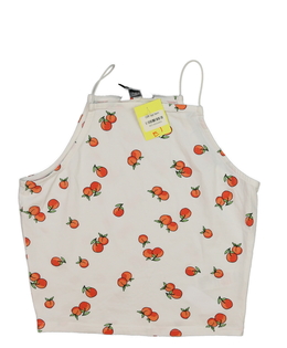 Krémový crop top s ovocem vel. 170 New Look 