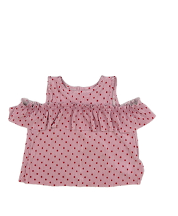 Růžové vzdušné tílko s volánky a kolečky Primark 