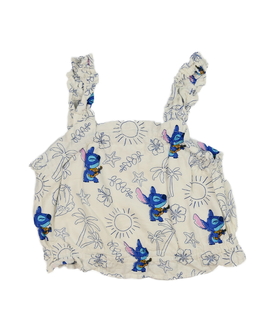 Bílý crop top Stitch Disney Primark 