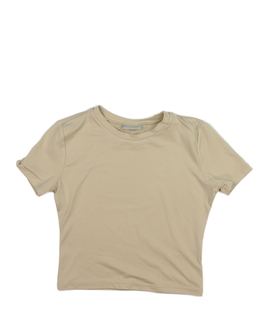 Hnědý crop top 