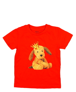 Červené triko s pejskem Next