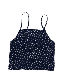 Tmavě modrý letní crop top H&M