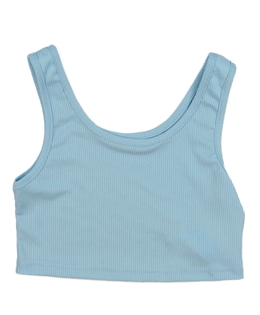 Modrý crop top 