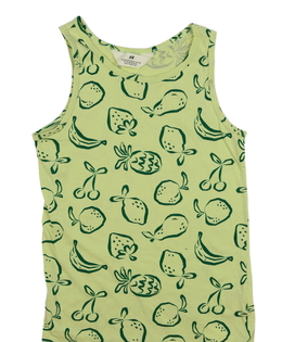 Světle zelené tílko s ovocem H&M