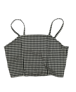 Kostkovaný crop top George