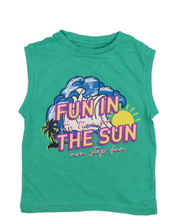 Zelené tílko s potiskem