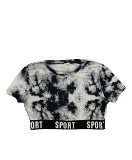 Batikovaný crop top 