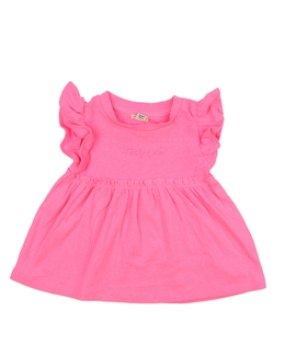 Neonově růžové triko s volánky River Island 