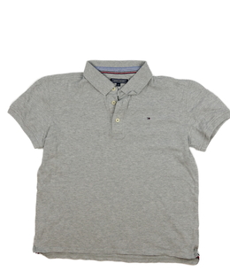 Šedé melírované triko Tommy Hilfiger 