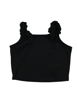 Černý crop top River Island 