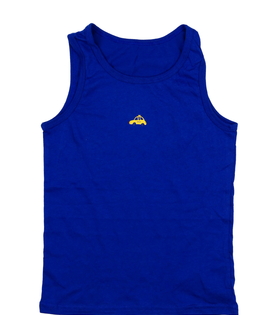 Tmavě modré tílko s autem 