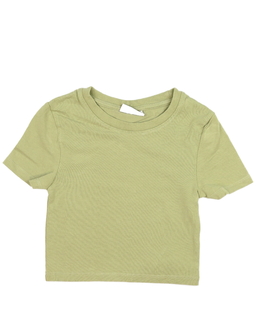 Khaki crop top 