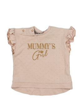 Růžové triko s nápisem River Island 