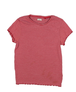 Bílo-červené pruhované triko Next