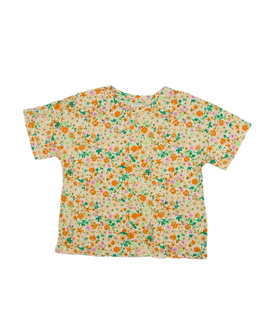 Krémové květinové triko Next