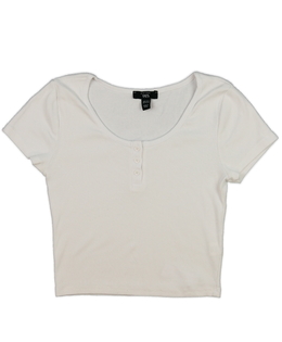 Bílý crop top vel. 170 New Look 