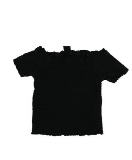 Černý prošívaný crop top Primark 