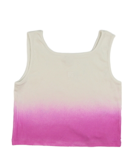 Růžovo-bílý crop top River Island 