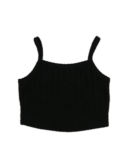 Černý crop top 