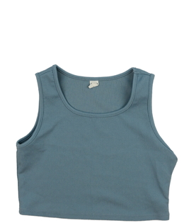 Modrý crop top 