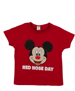 Tmavě červené triko Mickey 