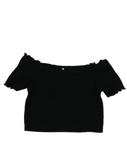 Černý crop top River Island 