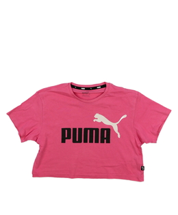 Růžový crop top Puma 