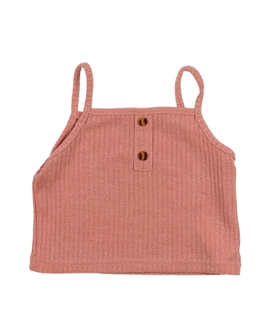 Růžový crop top 