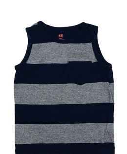 Modré pruhované tílko H&M
