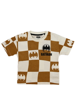 Hnědo-bílé triko Batman Next