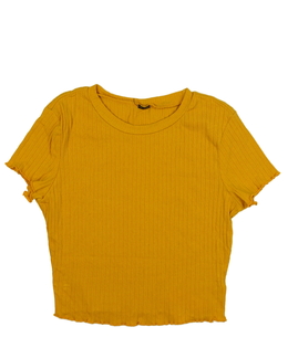 Hnědý crop top 