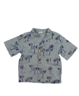 Modrá košile s palmami H&M