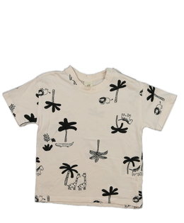 Krémové triko s motivem safari H&M