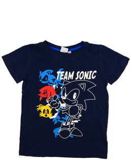 Tmavě modré triko Sonic 