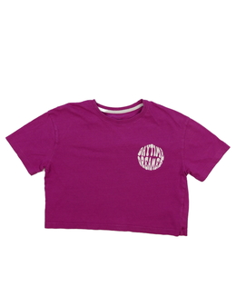 Sytě tmavě růžový crop top Primark 