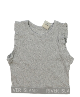 Nový šedý crop top River Island 