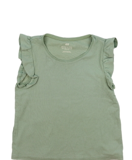 Zelené žebrované tílko H&M