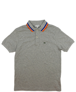 Šedé triko s límečkem vel. 176 Lacoste