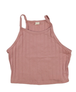 Růžový crop top 