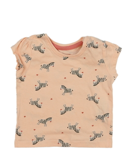Růžové triko se zebrami Primark 