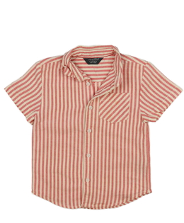 Červeno-krémová pruhovaná košile Primark 
