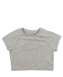 Šedý melírovaný crop top George