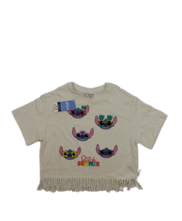 Nový krémový crop top Stitch Disney George 