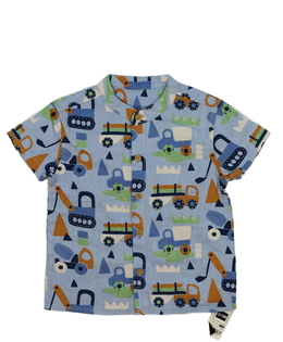 Nová modrá košile s auty 