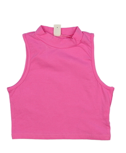 Růžový crop top 