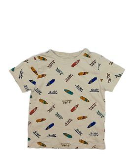 Světle hnědé triko s obrázky Primark 