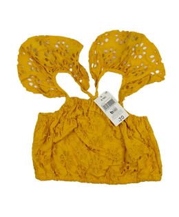 Nový žlutý madeirový crop top 