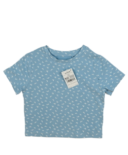 Nový modrý květinový crop top Next