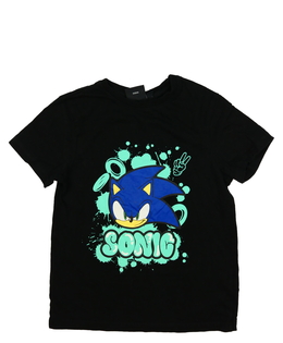 Černé triko Sonic Primark 
