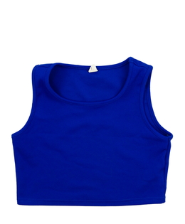 Modrý crop top 